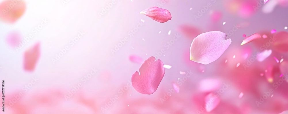 Enchanting Cherry Blossom Petal Shower - Serene Dreamy Scene Under a Pastel Sky Perfect for Springtime Inspiration and Tranquil Landscapes Enchanting Cherry Blossom Petal Shower - Serene Dreamy Scene Under a Pastel Sky Perfect for Springtime Inspiration and Tranquil Landscapes