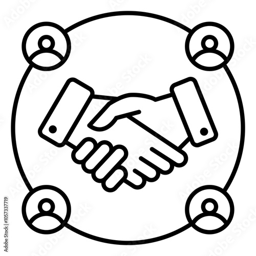 Colaboration Bussines team icon