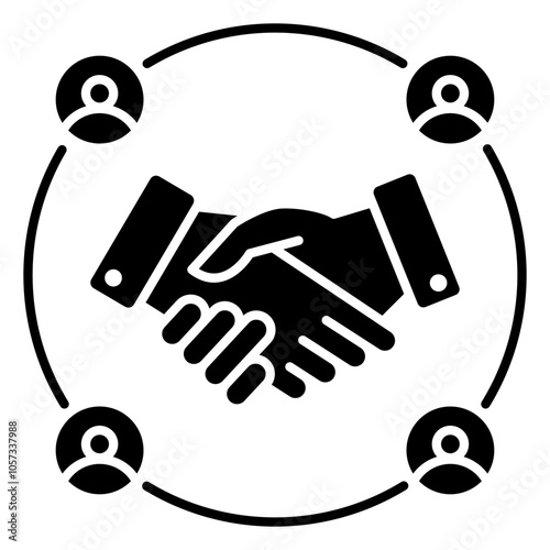 Colaboration Bussines team icon