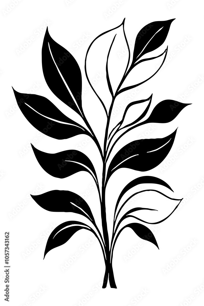 Abstract black and white pattern. For use in graphics. Minimalist illustration for printing on wall decorations Abstract black and white pattern. For use in graphics. Minimalist illustration for printing on wall decorations