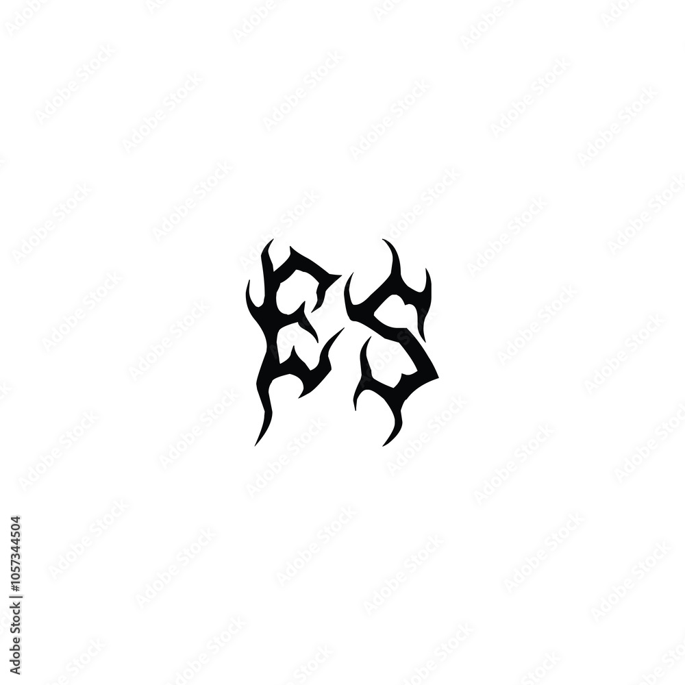 ES monogram logo design letter text name symbol monochrome logotype alphabet character simple logo ES monogram logo design letter text name symbol monochrome logotype alphabet character simple logo