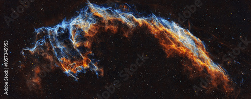 Astrophoto of Veil Nebula not generated by AI as review in the previous revision, 28 hours of exposition in 7 nights.