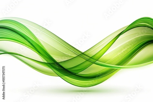 abstract green wave background