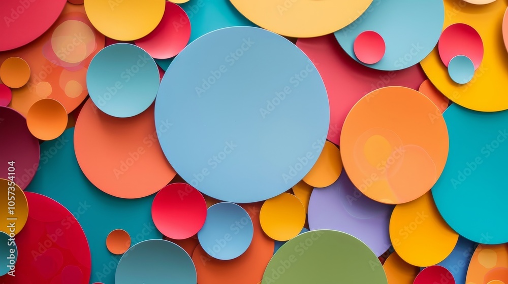This image showcases colorful overlapping circles on a flat backdrop, creating a vibrant mosaic that combines playful design elements and modern, artistic expression elegantly. This image showcases colorful overlapping circles on a flat backdrop, creating a vibrant mosaic that combines playful design elements and modern, artistic expression elegantly.
