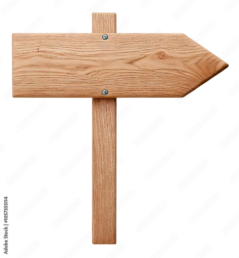  Wood sign board with rope isolate background