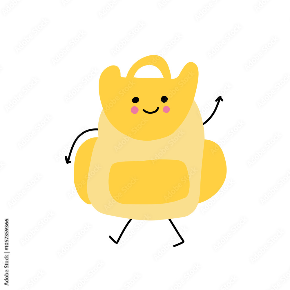 groovy back to school illustration