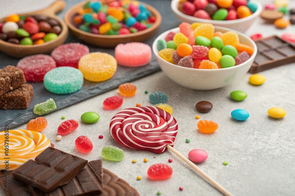 Colourful Close-Up of Sweets and Candy for Vibrant Candy Photography Colourful Close-Up of Sweets and Candy for Vibrant Candy Photography