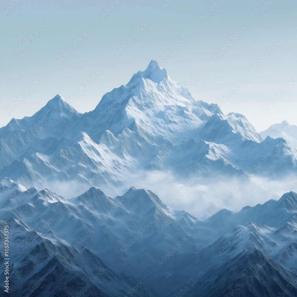 Snow Mountains,Transparent gradient glass background Snow Mountains,Transparent gradient glass background