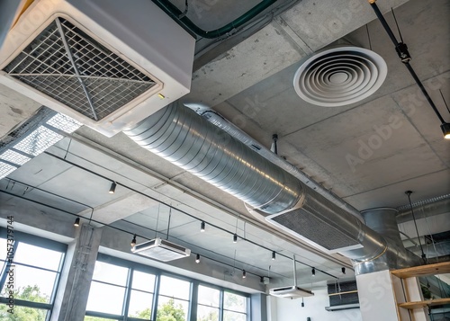 Indoor Air Ducts and AC Systems: Efficient Airflow Under the Ceiling for Optimal Climate Control