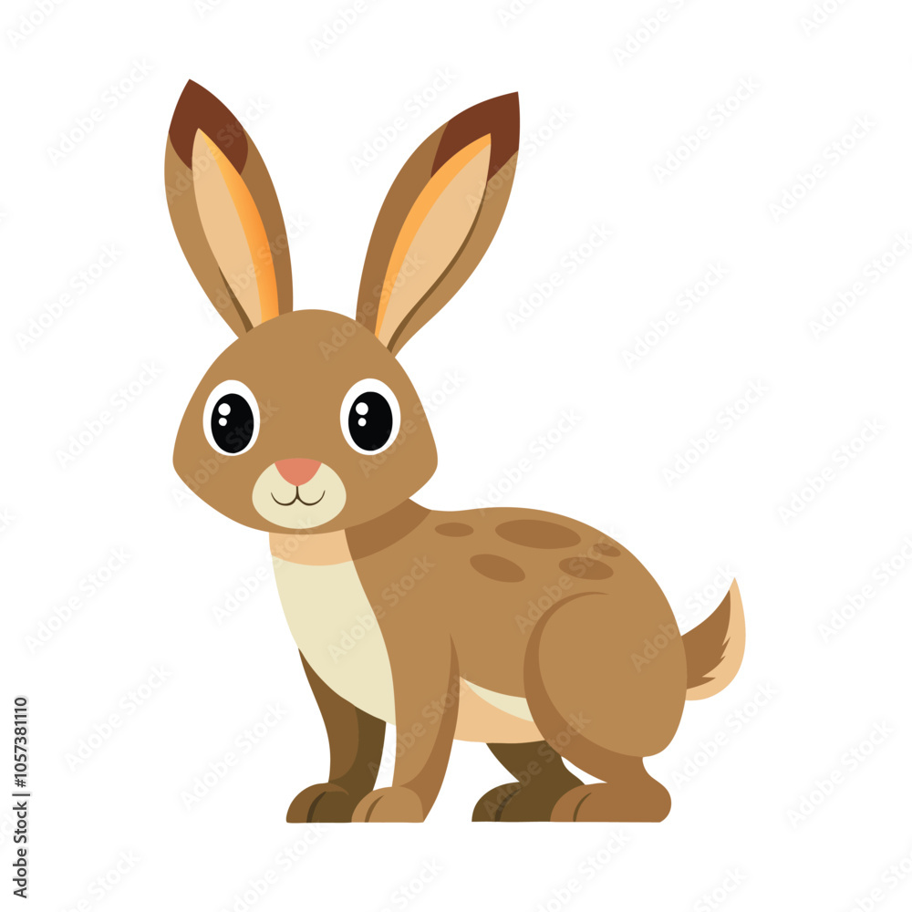 Fototapeta premium Jackrabbit Vector Illustration ? Cotton Line Art Design Clipart.eps
