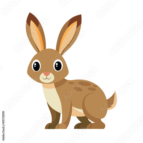 Jackrabbit Vector Illustration ? Cotton Line Art Design Clipart.eps