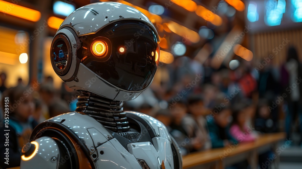 Fototapeta premium Futuristic Robot Design: A Glimpse into the Future of AI