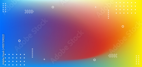 A colorful background with a lot of dots and squares