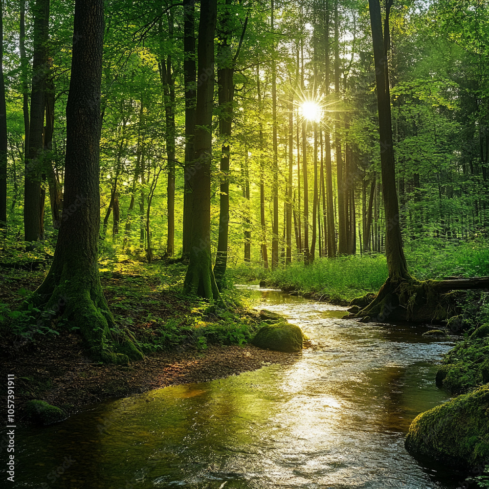 Fototapeta premium morning in the forest