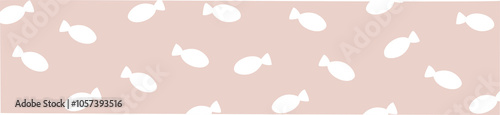 Pink color fish washi tape scrapbook stripes, sticky label tags and decorative scotch strip paper sticker tape, banner flat design png illustration design