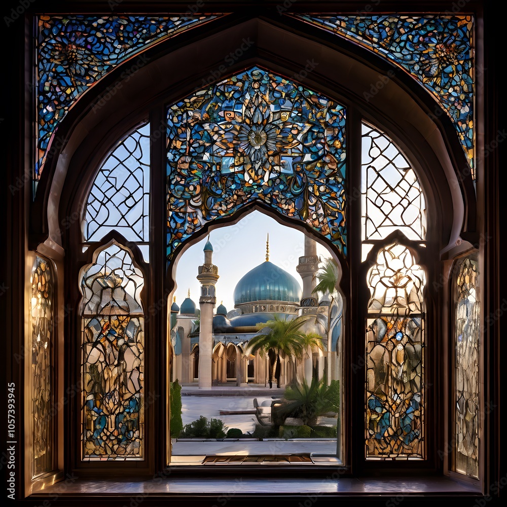 Obraz premium beautiful arabic islam concept design for Ramadam and Eid