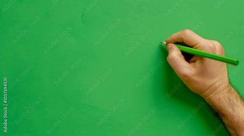 Hand holding a pen on pastel paper, flat lay top view, isolated background with ample copy space for text message or banner design. Aerial perspective, creative workspace concept. Hand holding a pen on pastel paper, flat lay top view, isolated background with ample copy space for text message or banner design. Aerial perspective, creative workspace concept.