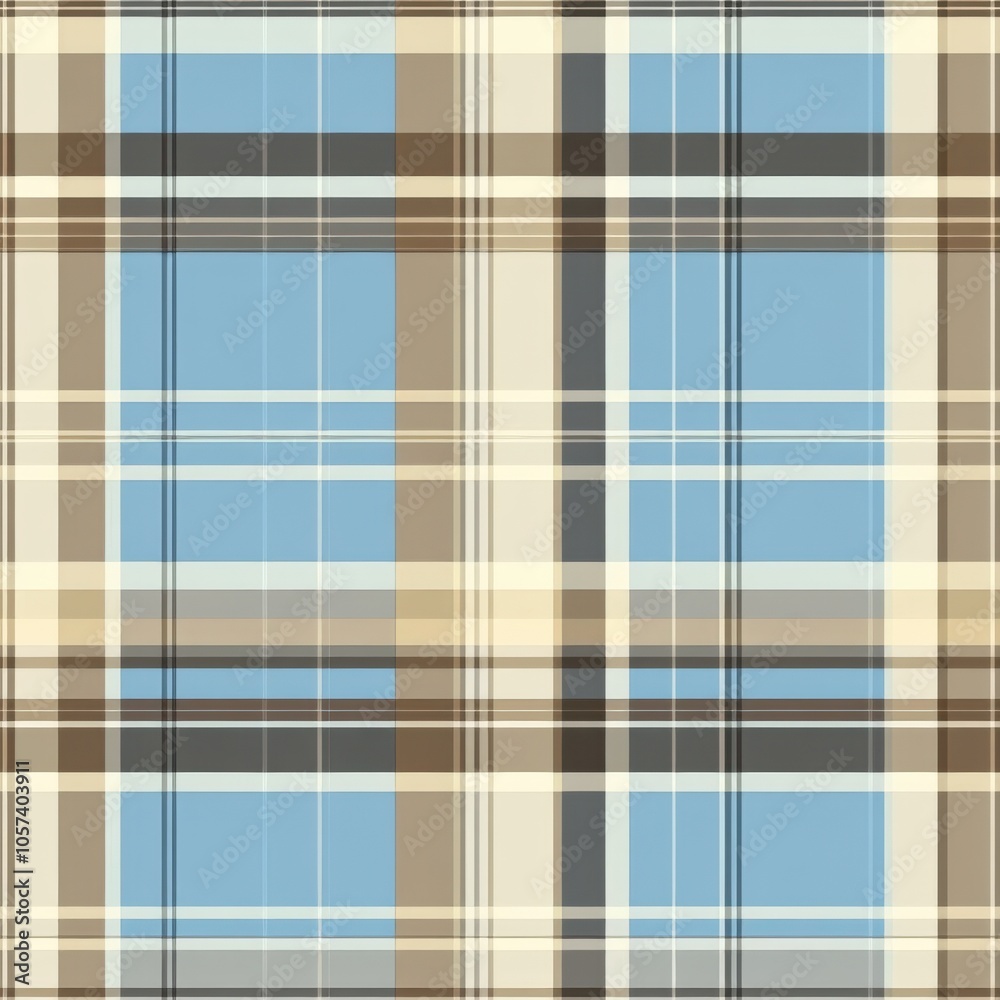 Blue Brown Beige White Plaid Pattern Fabric Textile Texture pattern ,seamless pattern, texture with copy space for background and textile design Blue Brown Beige White Plaid Pattern Fabric Textile Texture pattern ,seamless pattern, texture with copy space for background and textile design