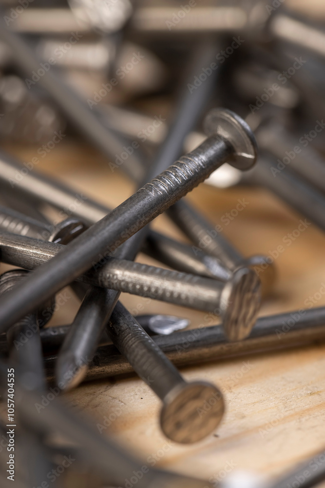 nails made of steel for working with wooden objects nails made of steel for working with wooden objects