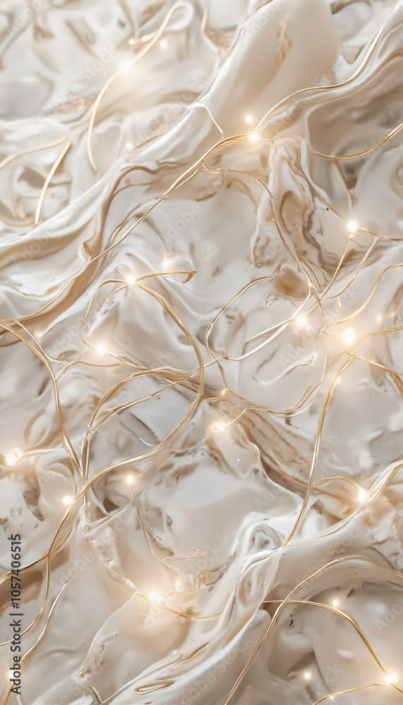 Cream and Beige Abstract Waves with Subtle Shine Cream and Beige Abstract Waves with Subtle Shine