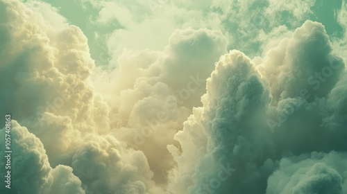 Ethereal clouds in abstract serenity