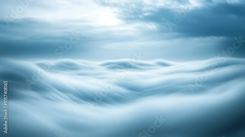 Ethereal clouds in abstract serenity