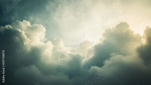 Ethereal clouds in abstract serenity