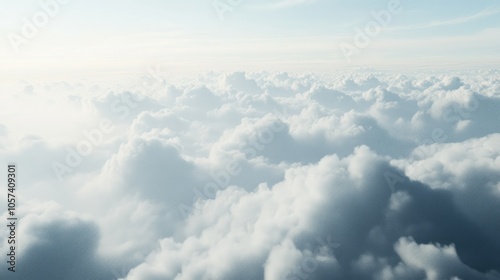 Ethereal clouds in abstract serenity
