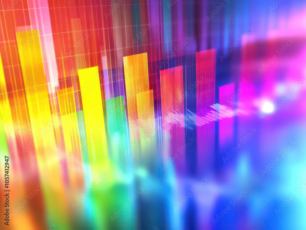 Vibrant abstract digital bars creating a dynamic modern visual art effect. Vibrant abstract digital bars creating a dynamic modern visual art effect.