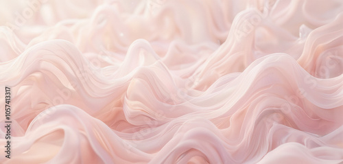 Soft Pink Flowing Fabric Creating a Dreamy Background Texture