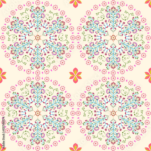 pattern, seamless, wallpaper, pink, flower, vector, floral, illustration, design, decoration, texture, vintage, art, decor, ornament, heart, love, textile, fabric, spring, backdrop, damask, flowers, r