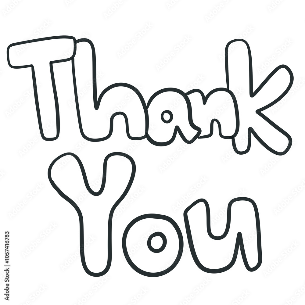 Obraz premium Handwriting thank you