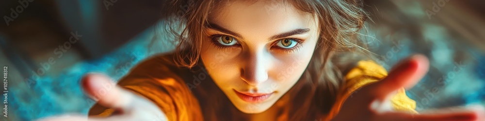 woman fortune teller close up. Selective focus woman fortune teller close up. Selective focus