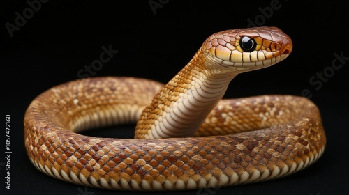 Close-up of a Brown Snake