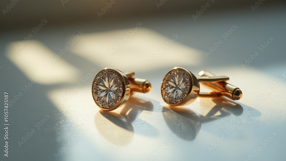 Refined Cufflinks with Stunning Detail and Soft Light Reflection
