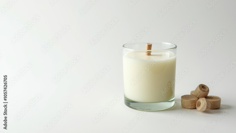 Sustainable Luxury Candle in Recycled Glass Holder with Wooden Wick Sustainable Luxury Candle in Recycled Glass Holder with Wooden Wick