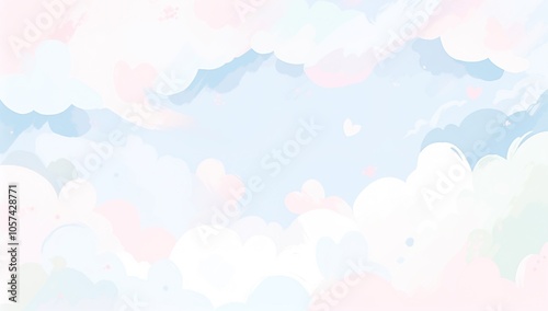 Soft Abstract Sky with Cloud Textures
