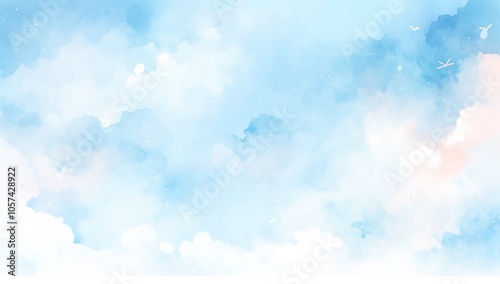 Soft Abstract Sky with Cloud Textures
