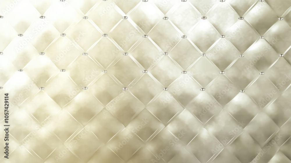 Light and soft-colored background with rows of small diamonds, adding a refined, shimmering effect