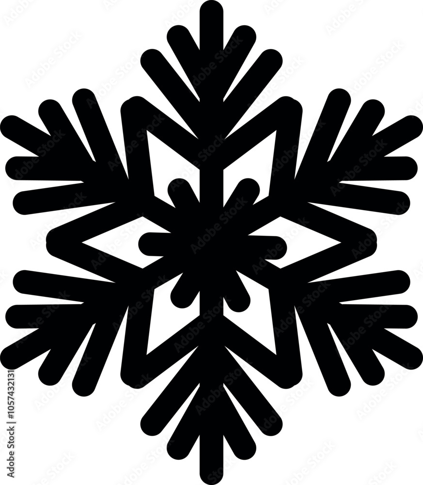 Stylized Snowflake Graphic Design. Snowflake vector illustration Stylized Snowflake Graphic Design. Snowflake vector illustration