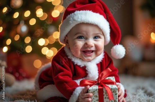 Cute Baby In Santa Claus Suit At 31-10-2024