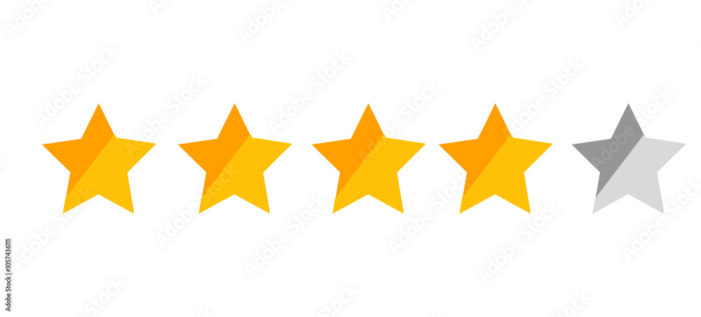Abstract Five star yellow and grey colour Abstract Five star yellow and grey colour