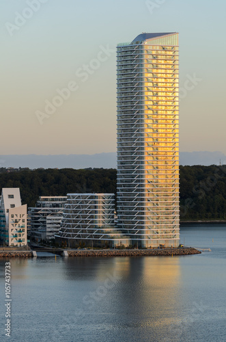 Aarhus, Denmark: Aarhus Docklands, a new neighbourhood and construction site in Aarhus