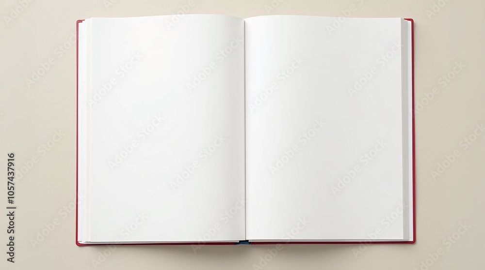 Open book with blank pages. Open book with blank pages.