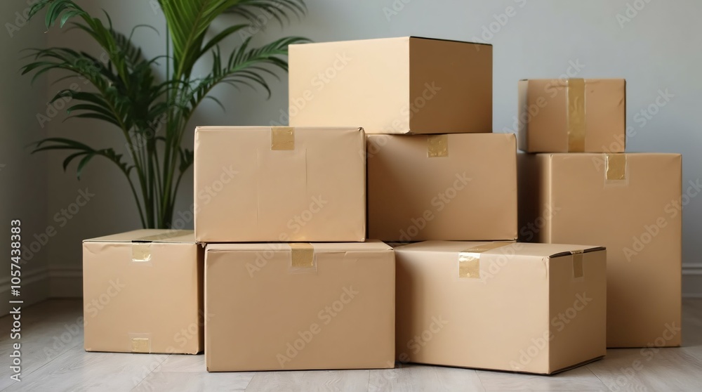Delivery Cardboard Boxes for Shipping. Delivery Cardboard Boxes for Shipping.