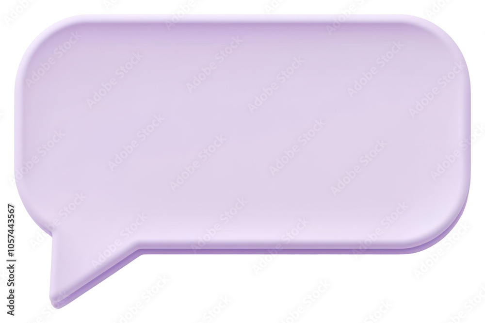 PNG Pastel purple speech bubble