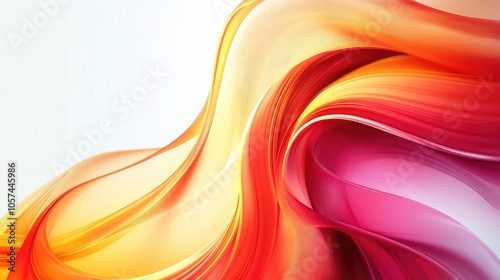 Dynamic abstract background created with vibrant swirling waves, providing a visually striking design element. The airy composition allows for versatile use, including ample copy space.