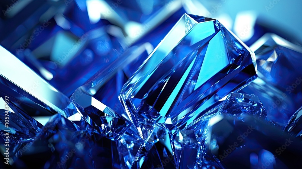 Abstract background with a modern blue gradient featuring crystal cut shapes. This image offers ample copy space, emphasizing the vibrant blue gradient and unique crystal cut design. Abstract background with a modern blue gradient featuring crystal cut shapes. This image offers ample copy space, emphasizing the vibrant blue gradient and unique crystal cut design.