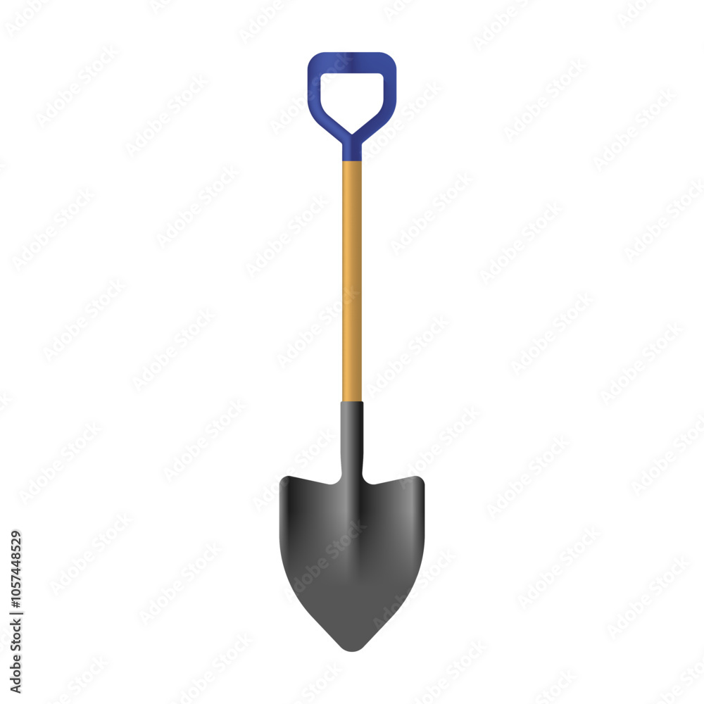 Illustration of a shovel isolated on a white background Illustration of a shovel isolated on a white background