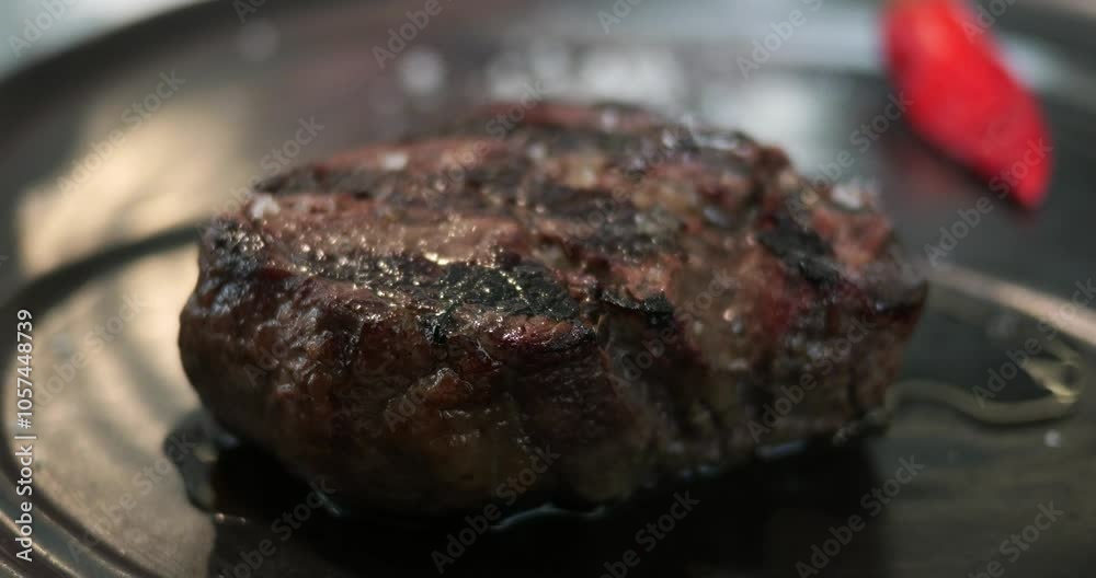 Filet mignon steak on a plate Filet mignon steak on a plate